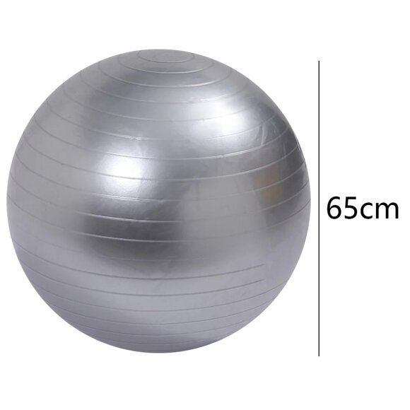 Anko 65Cm Burst Resistant Gym Exercise Ball For Core Strengthening & Stability T - Picture 3 of 7